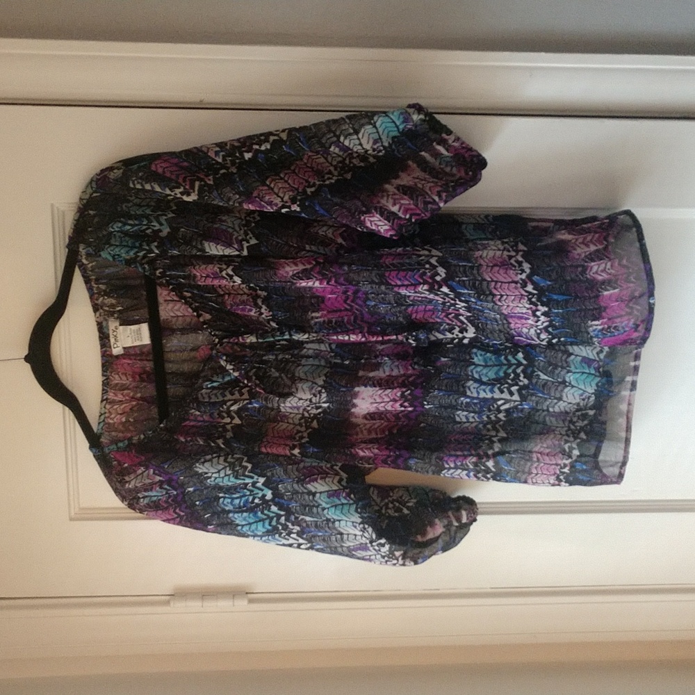 Pinky 3/4 sleeve blouse size Large